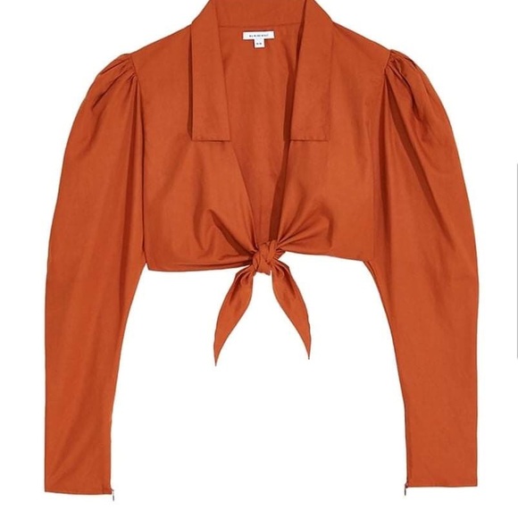 Weworewhat  Shopbop Orange Bran Bisou Top - Picture 3 of 7